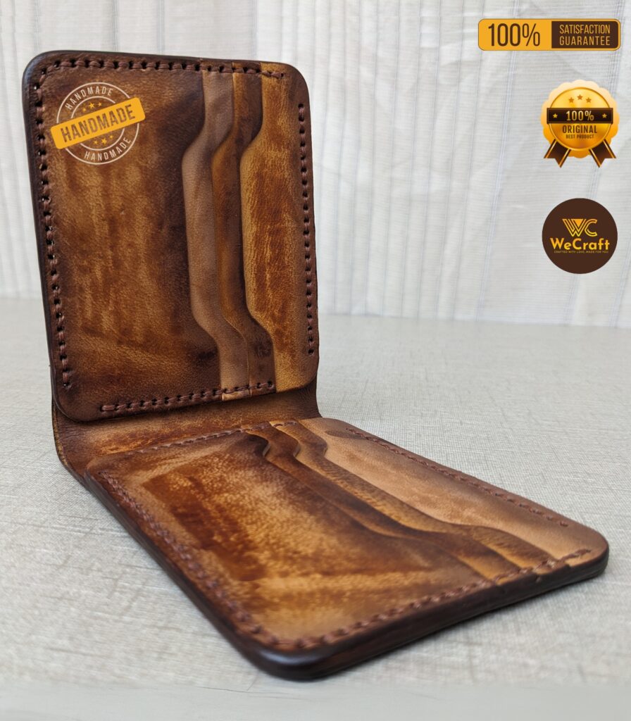 Tiger Article Handmade Leather Wallet Veg Tan Leather Wallet