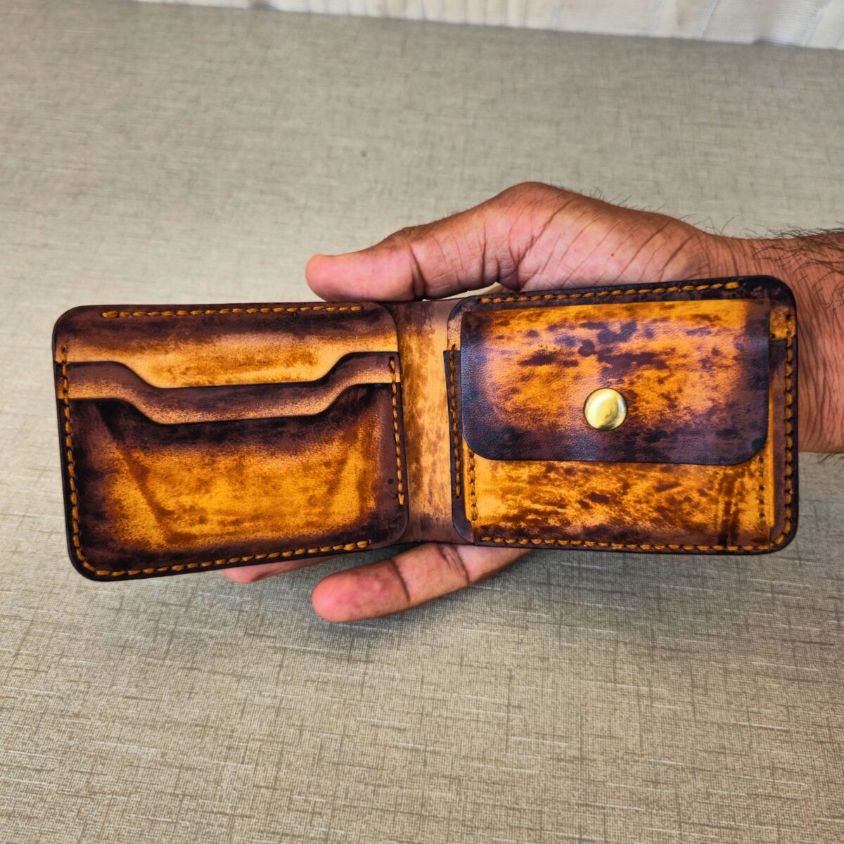 Premium Genuine Leather Dollar Size Wallet